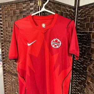 Nike Red Canada World Cup Soccer Jersey